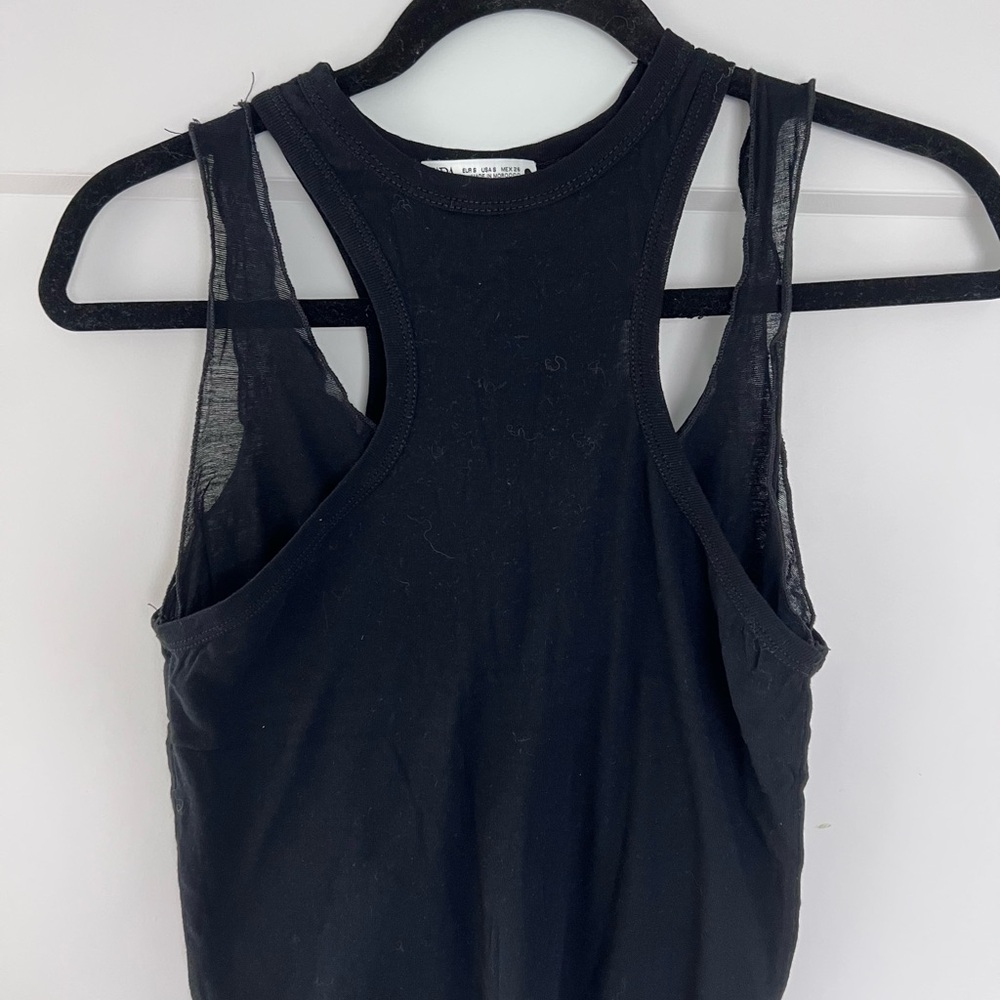 Zara Black Racerback Tank Top